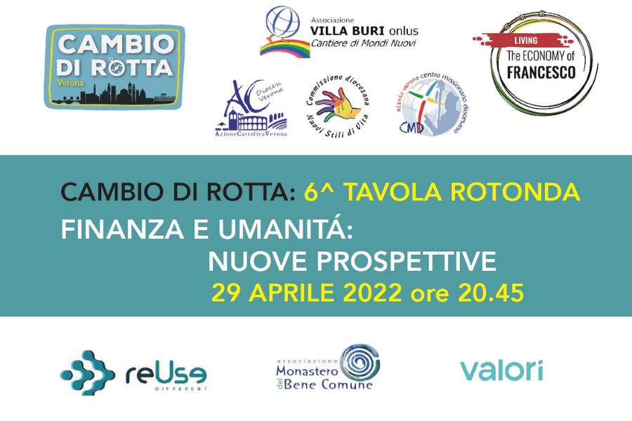 PROGETTO CAMBIO DI ROTTA, L’ULTIMA TAVOLA ROTONDA VENERDÌ 29 APRILE 2022